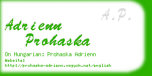 adrienn prohaska business card